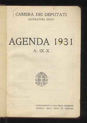 Legislatura XXVIII. Agenda 1931.
