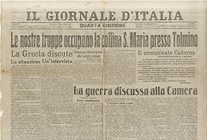 GIORNALE (IL) d'Italia. Quarta edizione. Anno XV. Sabato 4 dicembre 1915.