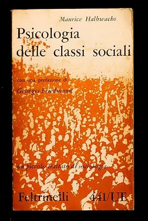 Bild des Verkufers fr Psicologia delle classi sociali zum Verkauf von Sergio Trippini