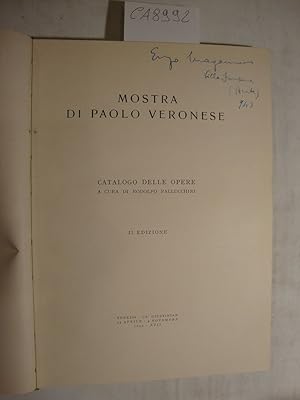 Mostra di Paolo Veronese - Catalogo delle opere - Venezia - Ca' Giustinian - 25 Aprile - 4 Novemb...