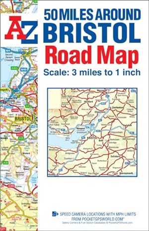 Seller image for 50 Miles Around Bristol Road Map for sale by GreatBookPrices