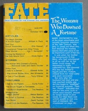 Image du vendeur pour FATE (Pulp Digest Magazine); Vol. 26, No. 10, Issue 283, October 1973 True Stories on The Strange, The Unusual, The Unknown - The Woman Who Dowsed a Fortune; The Magic Amulets of Ancient Egypt; Solving the Mystery of the Seip Mound Coin mis en vente par Comic World