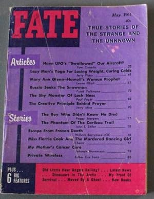 Imagen del vendedor de FATE (Pulp Digest Magazine); Vol. 14, No. 7, Issue 134, May 1961 True Stories on The Strange, The Unusual, The Unknown - William Barrymore a la venta por Comic World