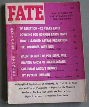 Image du vendeur pour FATE (Pulp Digest Magazine); Vol. 17, No. 4, Issue 169, April 1964 True Stories on The Strange, The Unusual, The Unknown - mis en vente par Comic World