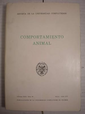 Bild des Verkufers fr Comportamiento animal ( Revista de la Universidad Complutense Volumen XXIV - Num. 96 ) zum Verkauf von Librera Antonio Azorn