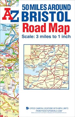 Immagine del venditore per 50 Miles Around Bristol Road Map venduto da GreatBookPrices