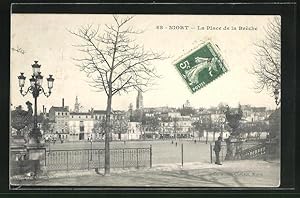 Carte postale Niort, La Place de la Breche