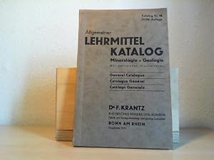 Allgemeiner Lehrmittel Katalog. Mineralogie, Geologie. Katalog Nr.18.