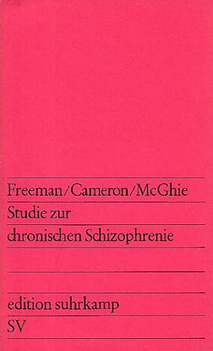 Seller image for Studie zur chronischen Schizophrenie. Mit einem Vorwort von Anna Freud. Edition Suhrkamp 346. for sale by Fundus-Online GbR Borkert Schwarz Zerfa