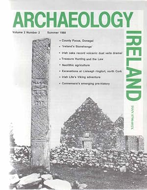 Bild des Verkufers fr Archaelogy Ireland. Volume 2; Number 2. Summer 1988. zum Verkauf von Fundus-Online GbR Borkert Schwarz Zerfa