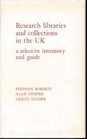 Seller image for Research libraries and collections in the United Kingdom. for sale by Fundus-Online GbR Borkert Schwarz Zerfa