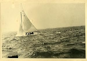 Seller image for France Seaside sailing Sailboat old Photo 1930's for sale by Bits of Our Past Ltd