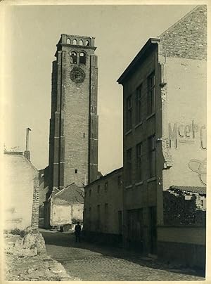 Belgium WWII Tournai St Brice Church Destruction old Photo 1945