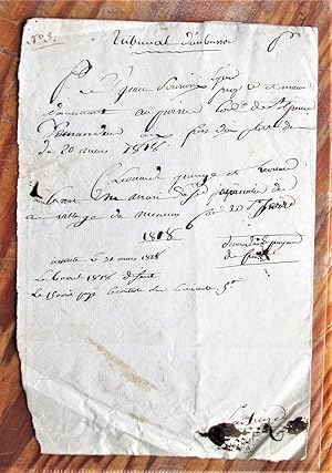 Antique Handwritten Document Dated 1818