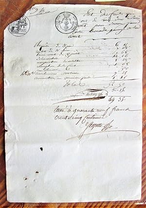 Antique Handwritten Document Dated 1816