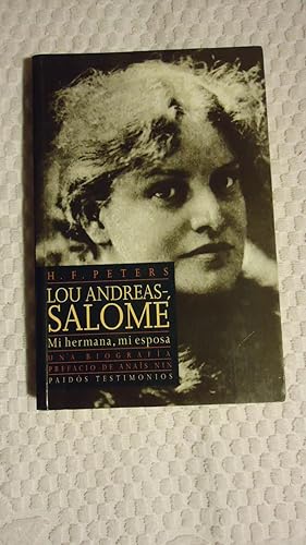 Immagine del venditore per LOU ANDREAS-SALOM. MI HERMANA. MI ESPOSA. UNA BIOGRAFA. PRIMERA EDICIN EN ESPAOL. LIBRO MUY ESCASO venduto da Ernesto Julin Friedenthal