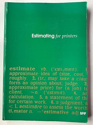 Immagine del venditore per Estimating for Printers venduto da Beach Hut Books