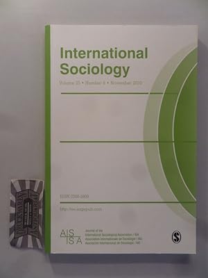 Seller image for International Sociology, Volume 25, Number 6, November 2010. for sale by Druckwaren Antiquariat