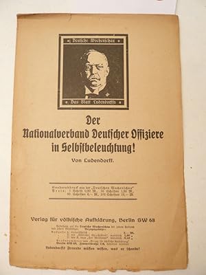 Der Nationalverband deutscher Offiziere in Selbstbeleuchtung!, von Ludendorff / Die politischen A...