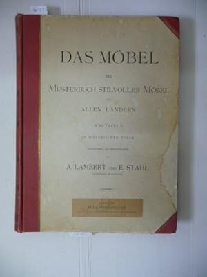 Imagen del vendedor de Das Mbel : ein Musterbuch stilvoller Mbel aus allen Lndern in historischer Folge - 100 Tafeln komplett a la venta por Gebrauchtbcherlogistik  H.J. Lauterbach