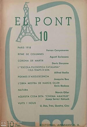 El Pont (10). París 1918 i altres novetats literàries