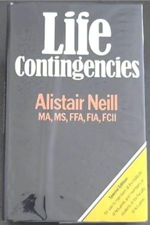 Bild des Verkufers fr Life contingencies (Institute of Actuaries Textbooks) - Special edition zum Verkauf von Chapter 1