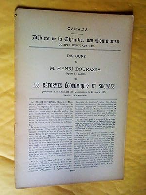 Canada. Débats de la Chambre des Communes, compte rendu officiel. Discours de M. Henri Bourassa, ...