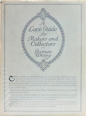 Image du vendeur pour A Lace Guide for Makers and Collectors with Bibliography and Five-Language Nomenclature. mis en vente par Antiquariat Held
