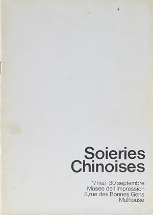 Image du vendeur pour Soieries Chinoises. mis en vente par Antiquariat Held