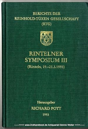 Rintelner Symposium III : (Rinteln, 19. - 21.3.1993)