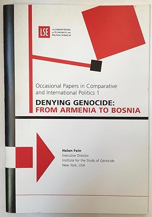 Bild des Verkufers fr Denying genocide from Armenia to Bosnia : a lecture at the London School of Economics and Political Science on 22 January 2001 [Occasional papers in comparative and international politics, 1.] zum Verkauf von Joseph Burridge Books