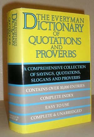 Imagen del vendedor de Dictionary of Quotations and Proverbs (Everyman Edition) a la venta por Washburn Books