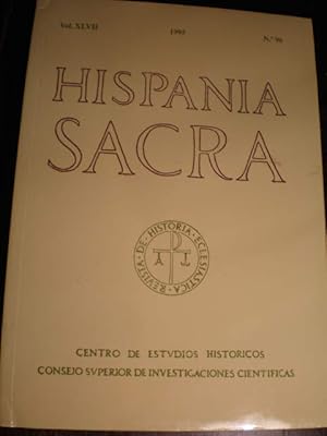 Bild des Verkufers fr Hispania Sacra N 96 - Vol. XLVII - Ao 47 - 1995 zum Verkauf von Librera Antonio Azorn