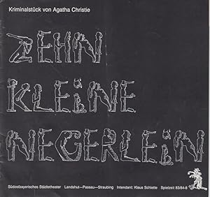 Imagen del vendedor de Sdostbayerisches Stdtetheater. Landshut-Passau-Straubing, Intendant Klaus Schlette, Spielzeit 1983/84 Nr. 8, Zehn Kleine Negerlein von Agatha Christie. a la venta por Allguer Online Antiquariat