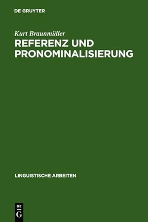 Referenz und Pronominalisierung : zu d. Deiktika u. Proformen d. Dt. (=Linguistische Arbeiten ; 46).