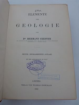 Elemente der Geologie. 9., neub. Aufl. (Provenienz: Jakob Beckenkamp).