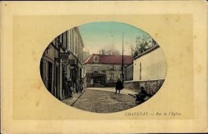 Ansichtskarte / Postkarte Châtenay Malabry Hauts de Seine, Rue de l'Eglise
