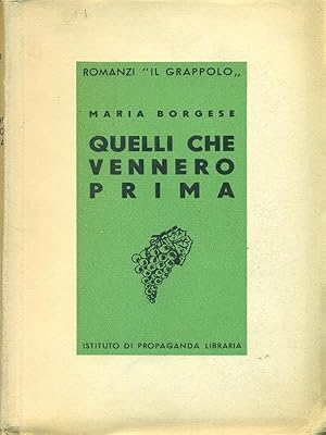 Immagine del venditore per Quelli che vennero prima venduto da Librodifaccia