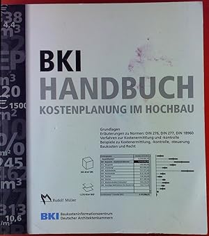 Bild des Verkufers fr BKI Handbuch - Kostenplanung im Hochbau zum Verkauf von biblion2