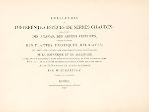 Collection de Differéntes Espèces de Serres Chaudes, pour Forcer des Ananas, des Arbres Fruitiers...