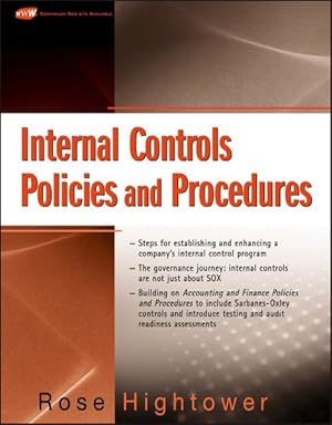 Image du vendeur pour Internal Controls Policies and Procedures mis en vente par GreatBookPrices