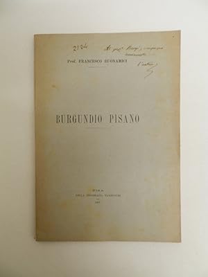 Bild des Verkufers fr Burgundio Pisano zum Verkauf von Libreria Spalavera