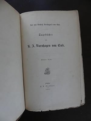 Tagebcher von K. A. Varnhagen von Ense. Fnfter Band.: Varnhagen von Ense, K. A.