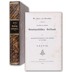 Bild des Verkufers fr Die Lehren und Grundstze der gesammten theoretischen und praktischen Homopathischen Heilkunst. zum Verkauf von Antiquariat Gerhard Gruber