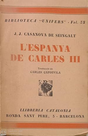 Imagen del vendedor de L'Espanya de Carles III a la venta por Llibres Capra