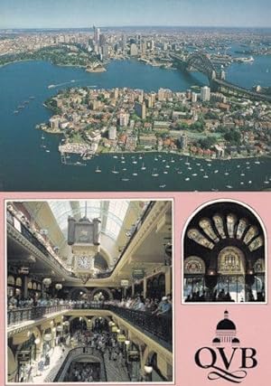 Queen Victoria Building Sydney & Aerial 2x Australia Postcard s