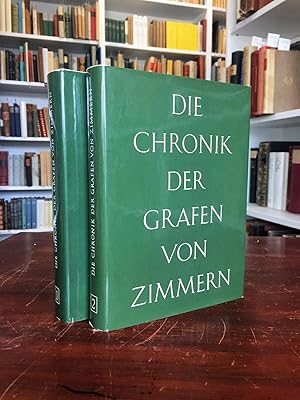 Bild des Verkufers fr Die Chronik der Grafen von Zimmern. Handschriften 580 und 581 der Frstlich Frstenbergischen Hofbibliothek Donaueschingen. Band 1 und 2 (von 3). zum Verkauf von Antiquariat Seibold