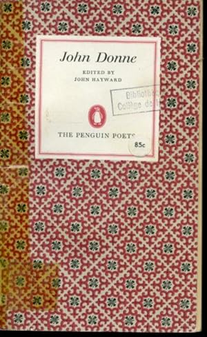 Image du vendeur pour John Donne : A Selection of His Poetry mis en vente par Librairie Le Nord