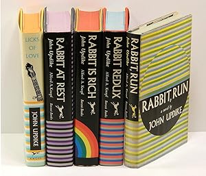 EACH WITH A CARD SIGNED BY UPDIKE LAID IN: RABBIT, RUN (1960); RABBIT REDUX (1971); RABBIT IS RIC...