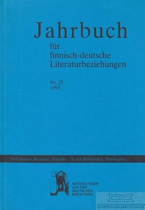 Jahrbuch für finnisch-deutsche Literaturbeziehungen Nr. 25 / 1993